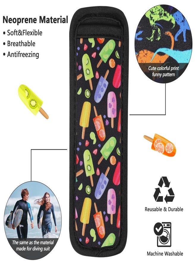 Amintiri Popsicle Holder for Kids, 6 Pack Ice Pop Neoprene Sleeves, Anti Freezing, Washable & Reusable - Image 3